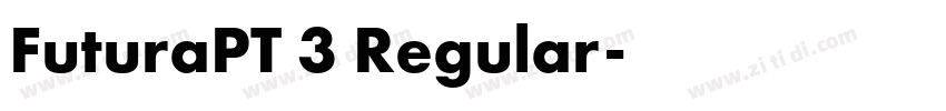 FuturaPT 3 Regular字体转换